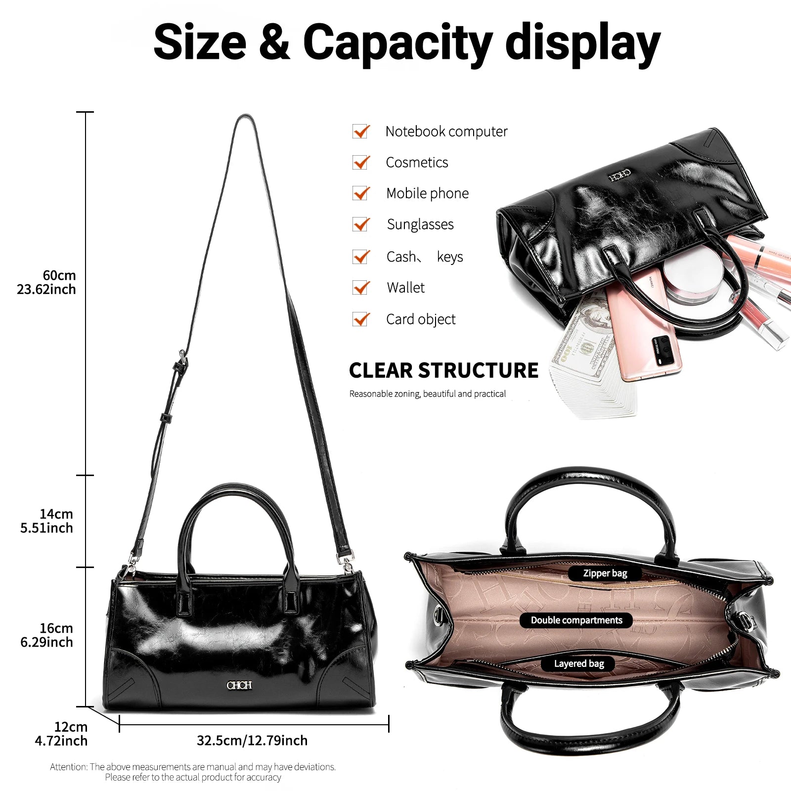 Noir Marble Bag