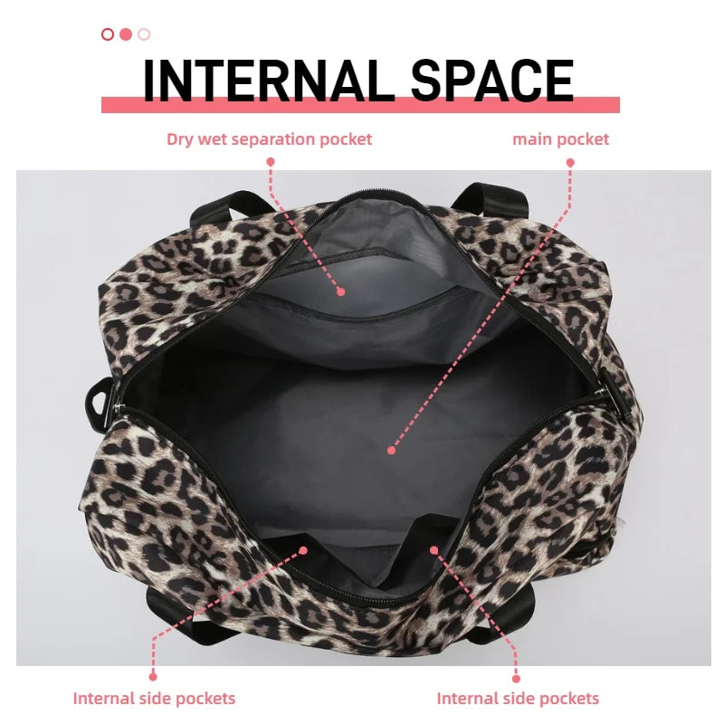 Leopard Travel Duffel Bag