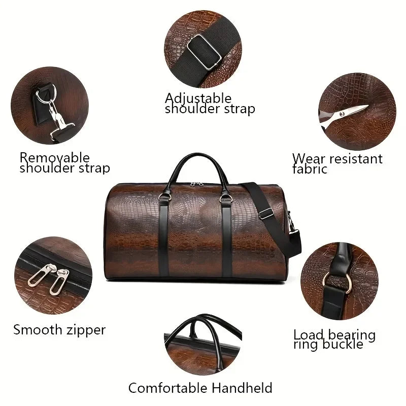 Retro Croc Travel Duffel