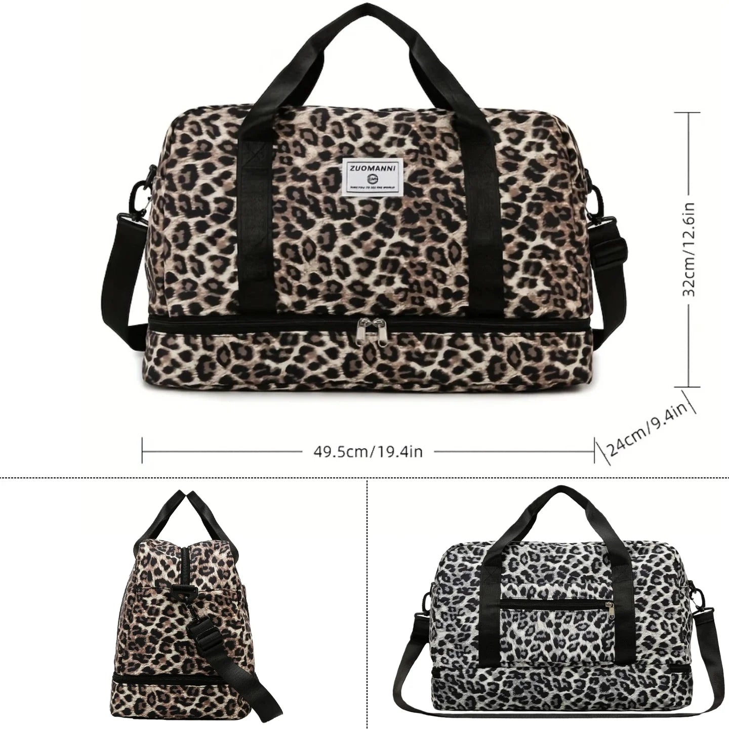 Leopard Travel Duffel Bag