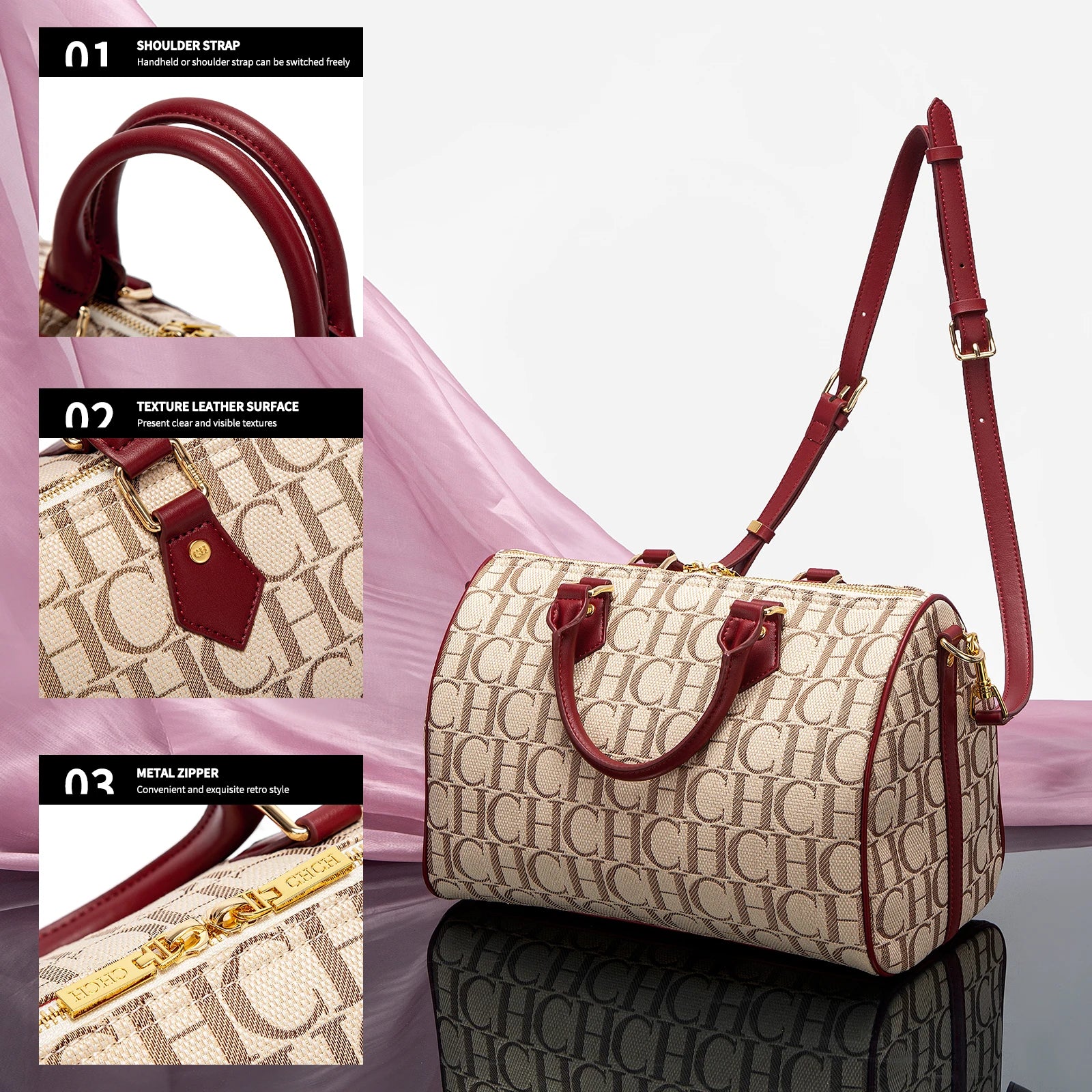 Velvet Boston Bag