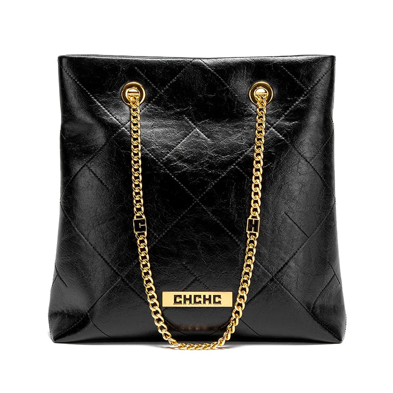 Chain Luxe Tote
