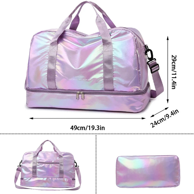 Holographic Travel Duffel Bag