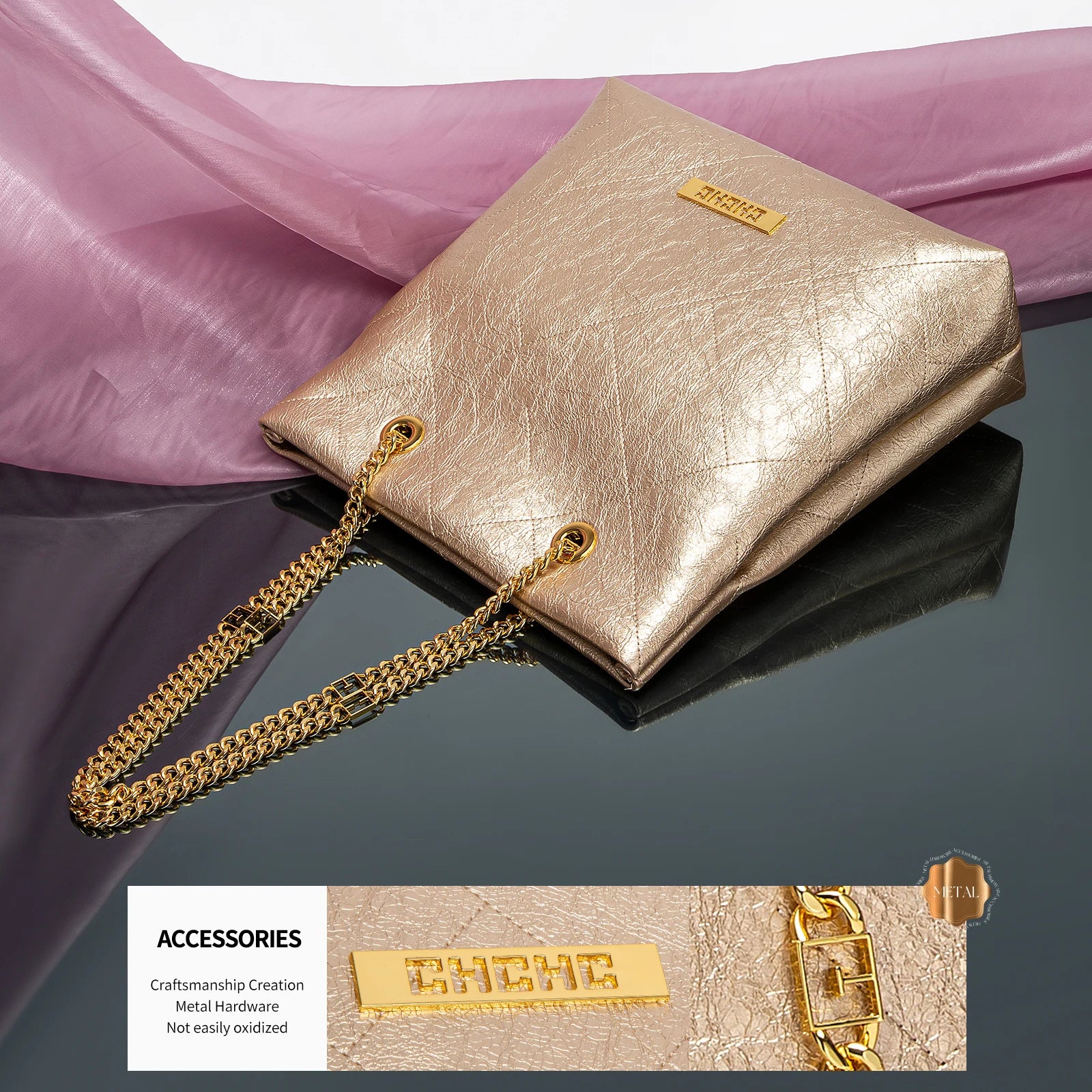 Chain Luxe Tote