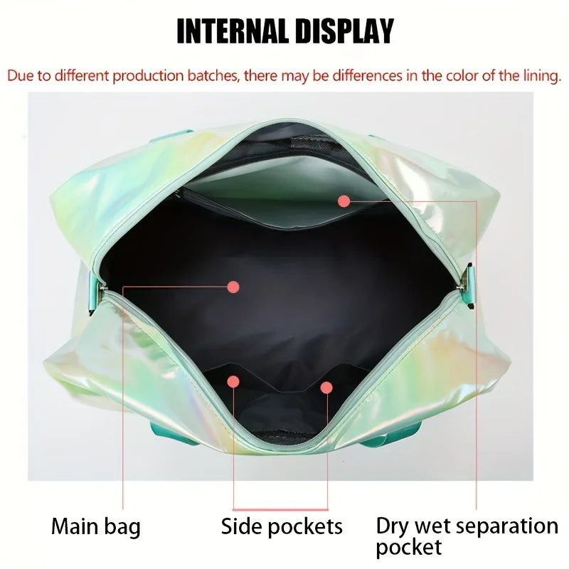 Holographic Travel Duffel Bag