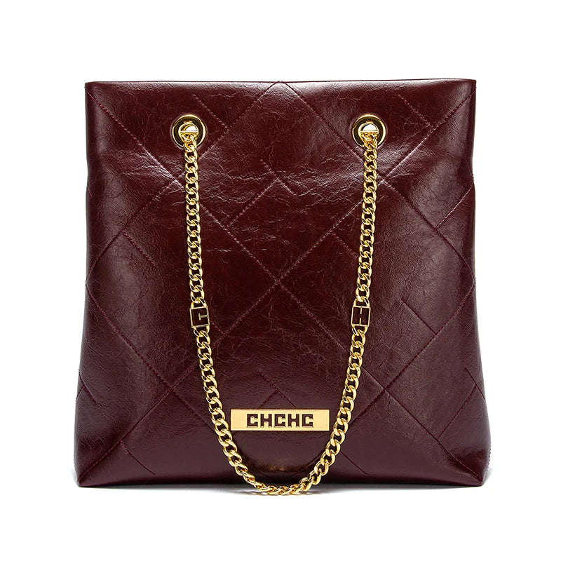 Chain Luxe Tote